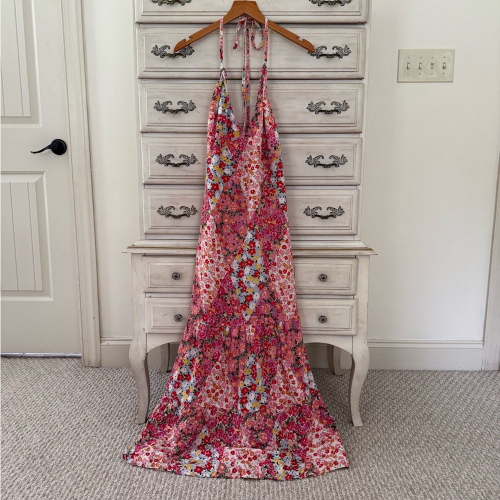 Vici Elegant Maxi Dress in Soft Pink